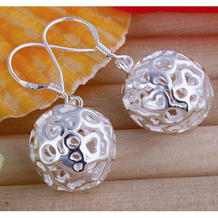 Sterling Silver Ball Dangle Earrings